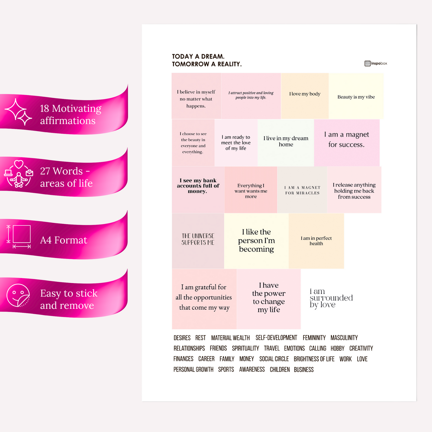 Inspobox™ Inspirerende Klistremerkesett nr. 5
